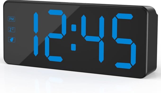 Digitale Wekker met Groot LED-Display en Verstelbare Helderheid