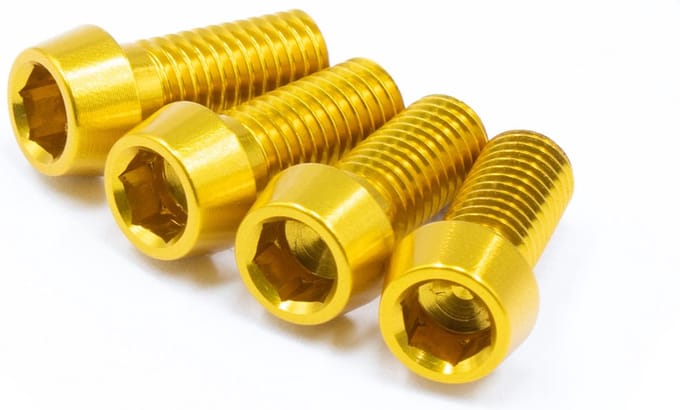 JRC-Components Bottle Cage Bolts | 4pcs Gold