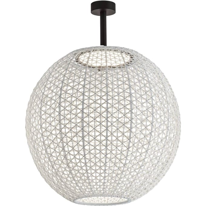 Bover Nans Sphere PF/80 LED buiten plafondlamp beige