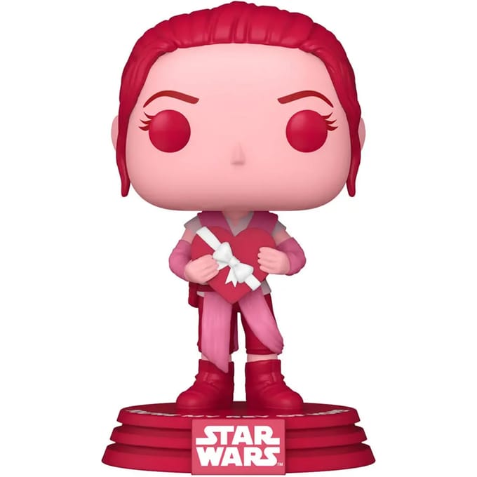 Funko Star Wars Verzamelfiguur Valentines POP! Star Wars Rey 9 cm Roze