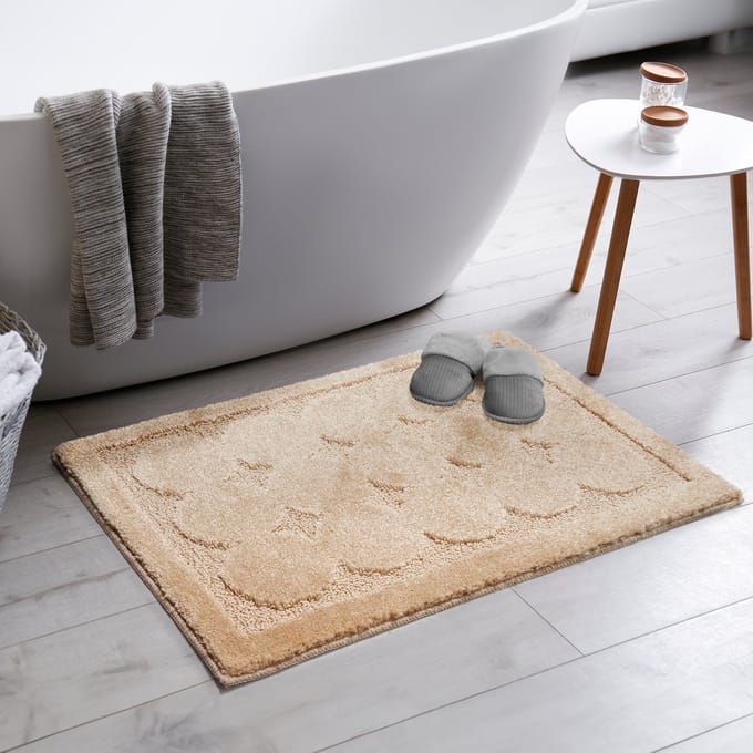 Badmat Antislip - Douchemat Toiletmat Wasbaar Waterabsorberend - Beige- 60x120CM