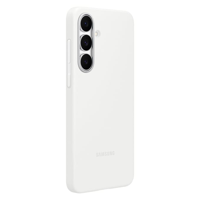 Originele Silicone Backcover voor de Samsung Galaxy S25 FE - Wit