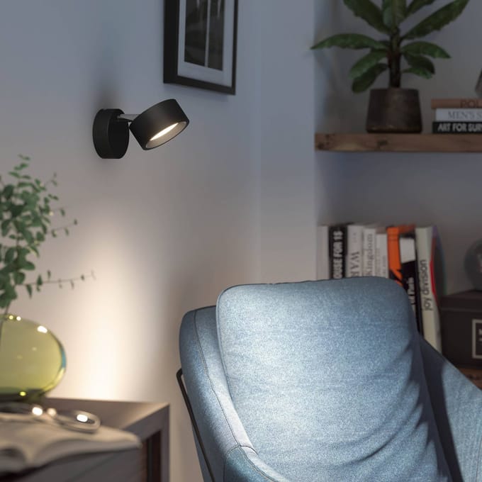 Philips Bracia single spot Zwart 27K 1x5.5W 27K