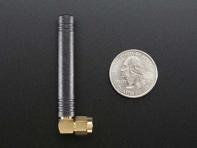 Right-angle Mini GSM/Cellular Quad-Band Antenna - 2dBi SMA Plug Adafruit 1858