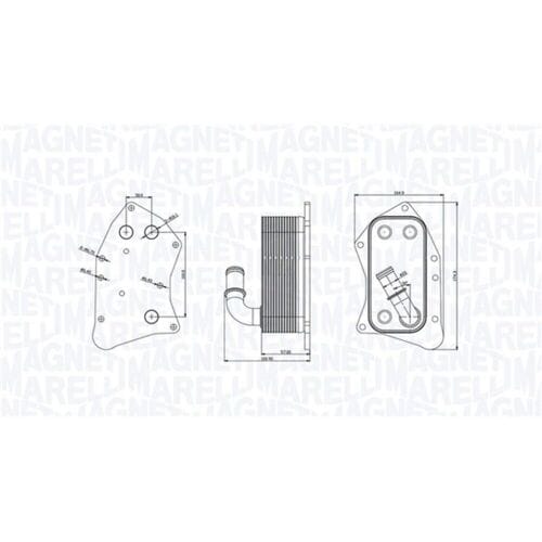 Olie radiator, automatische versnellingsbak MAGNETI MARELLI 350300002300