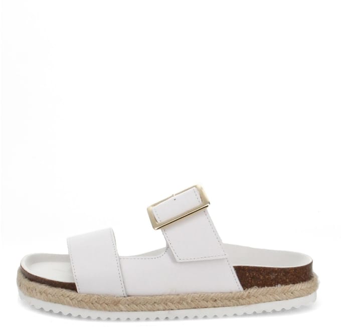 Bernie Mev Eleanor - Damesschoenen muiltjes - Wit-Leder