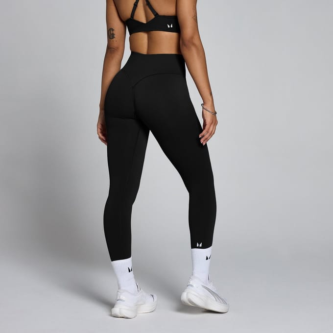 MP Dames Tempo Mid Rise Naadloze Legging - Zwart - S