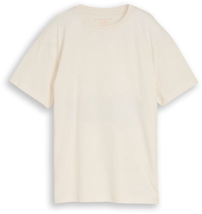 Tom Tailor - Oversized T-shirt met print op de rug - Maat 152 - Wool White