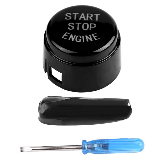 Car Engine One Button Start Button for BMW F30 3 Series F Disk Bottom without Start&Stop Black zwart