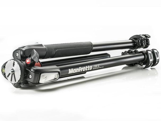 Manfrotto 055 Aluminium 3-section photo Statief with horizontal column