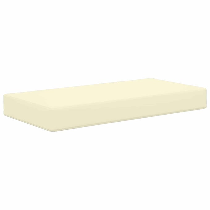 vidaXL - Buitenstoel - Kussen - 100% - Polyester - Crèmekleurig - 80 - x - 40 - x - 8 - cm