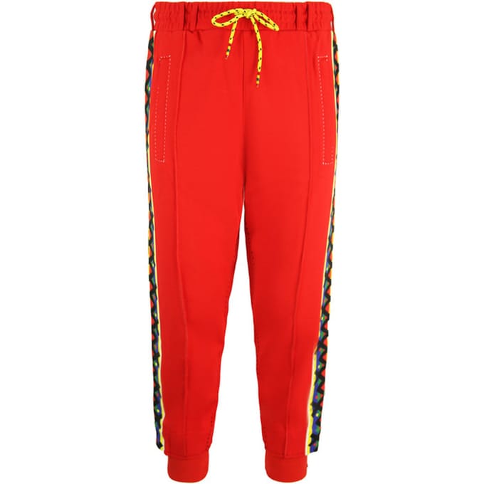 Puma x Jahnkoy Track Pants Stretch Waist Rood Heren Joggers Bottoms 596684 47