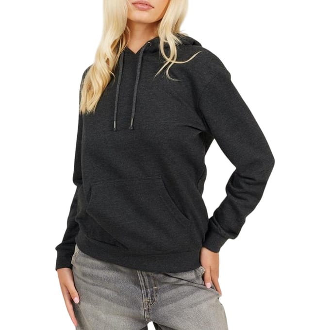 Brave Soul Dames/Dames Trekkoordhoodie (Houtskool)