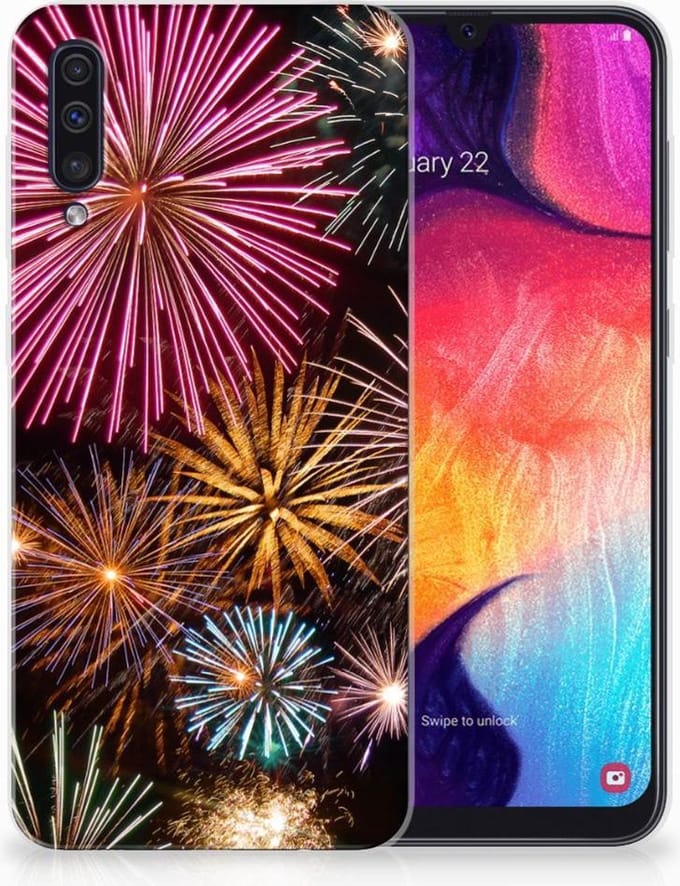 Samsung Galaxy A50 Silicone Back Cover Vuurwerk