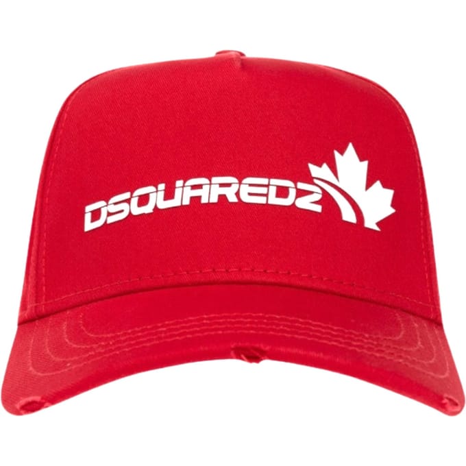 Dsquared2 Wit Logo Familie Rode Hoed
