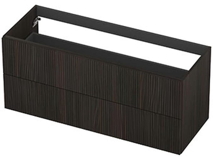 INK - Onderkast 2L Fineer Gefreesd Tbv Greep - 1200x450x520 Mm - Matt Intens Black