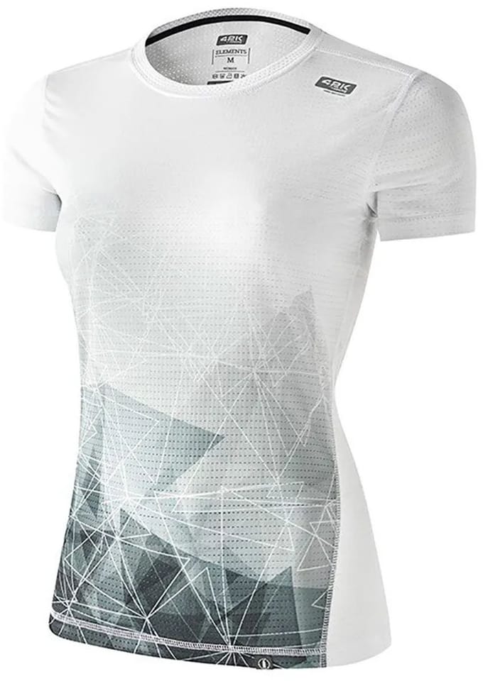 42k Running Elements Recycled T-shirt Met Korte Mouwen Wit S Vrouw