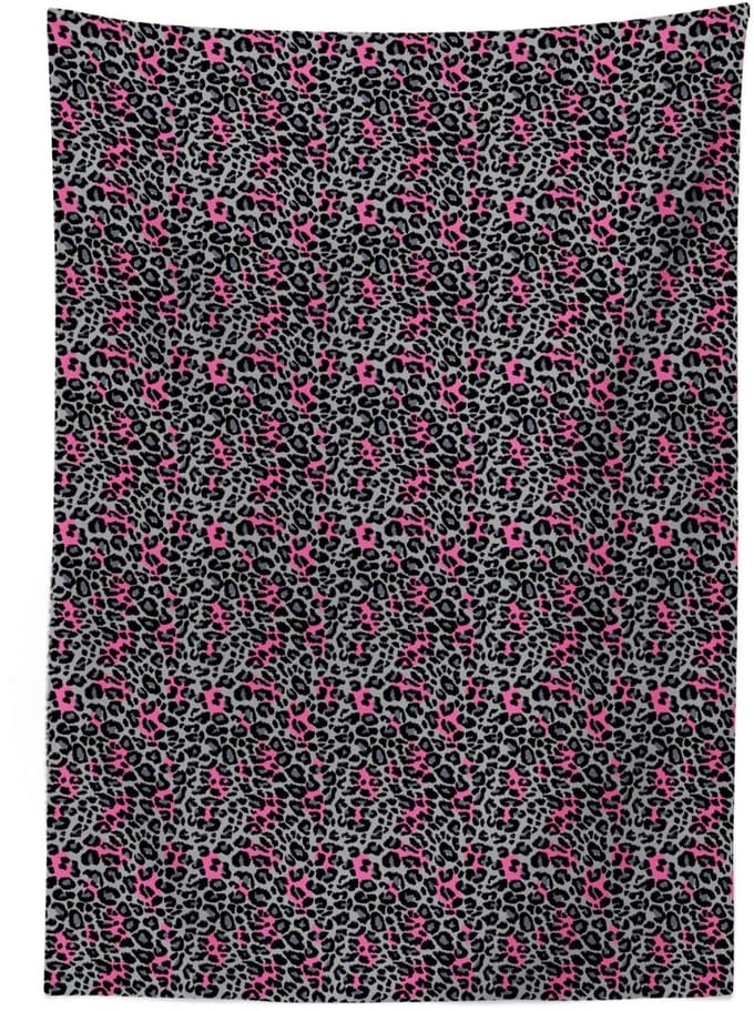 ABAKUHAUS Luipaard-tafelkleed 140x240 cm – Satijn – Binnen/buiten