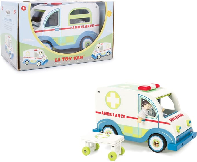 Le Toy Van Speelset Auto's Ambulance set - Hout