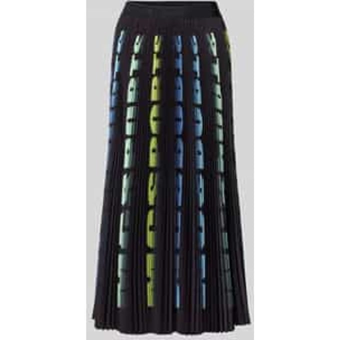Midirok in plissélook