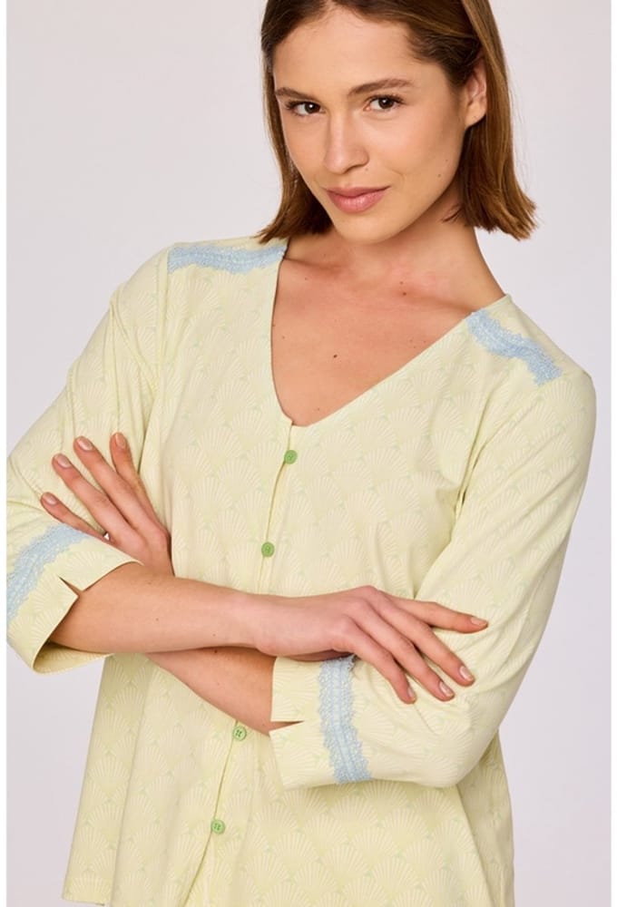 Pyjama dames woody lb lm schelpjes