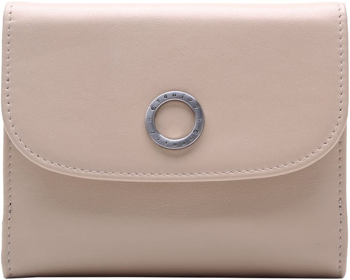 Esquire Leren portemonnee Athena Lady Clip Wallet Beige