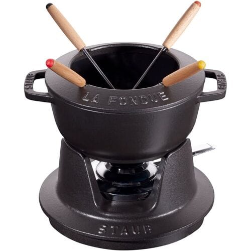 STAUB SPECIALITIES - Fondue set - Ø 160mm - Gietijzer - Zwart