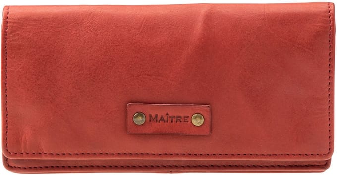 Maître Leren Portemonnee Steinbach Immine Purse lf14f Red Donkerrood