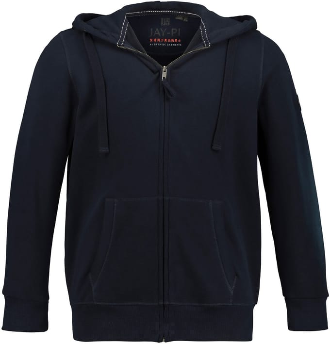 JAY-PI - Heren - Hoodie-jack sweat - Donkermarine - Maat 4XL