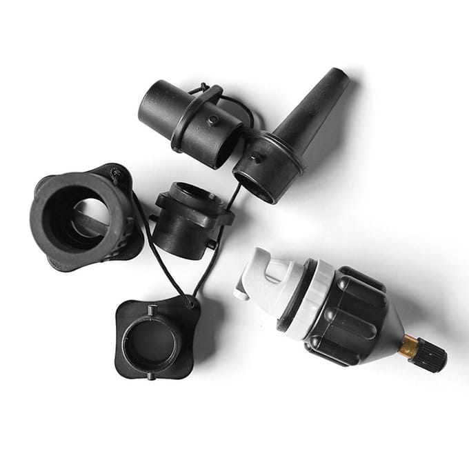 Paddleboard Luchtkleppenset Multifunctionele Opblaaspomp Adapter Set Opblaasbare Boot Luchtventiel oranje