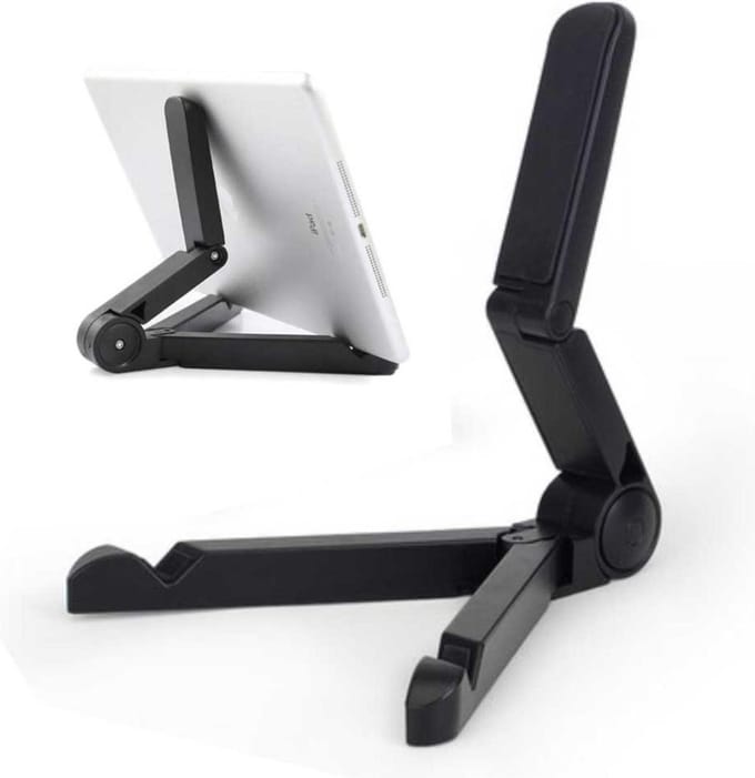 BukkitBow - Tablethouder - Voor op tafel - 7-10 Inch - Zwart
