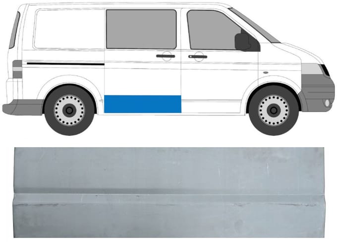 Interne reparatie achterste deuren voor Volkswagen Transporter T5 2003-2015