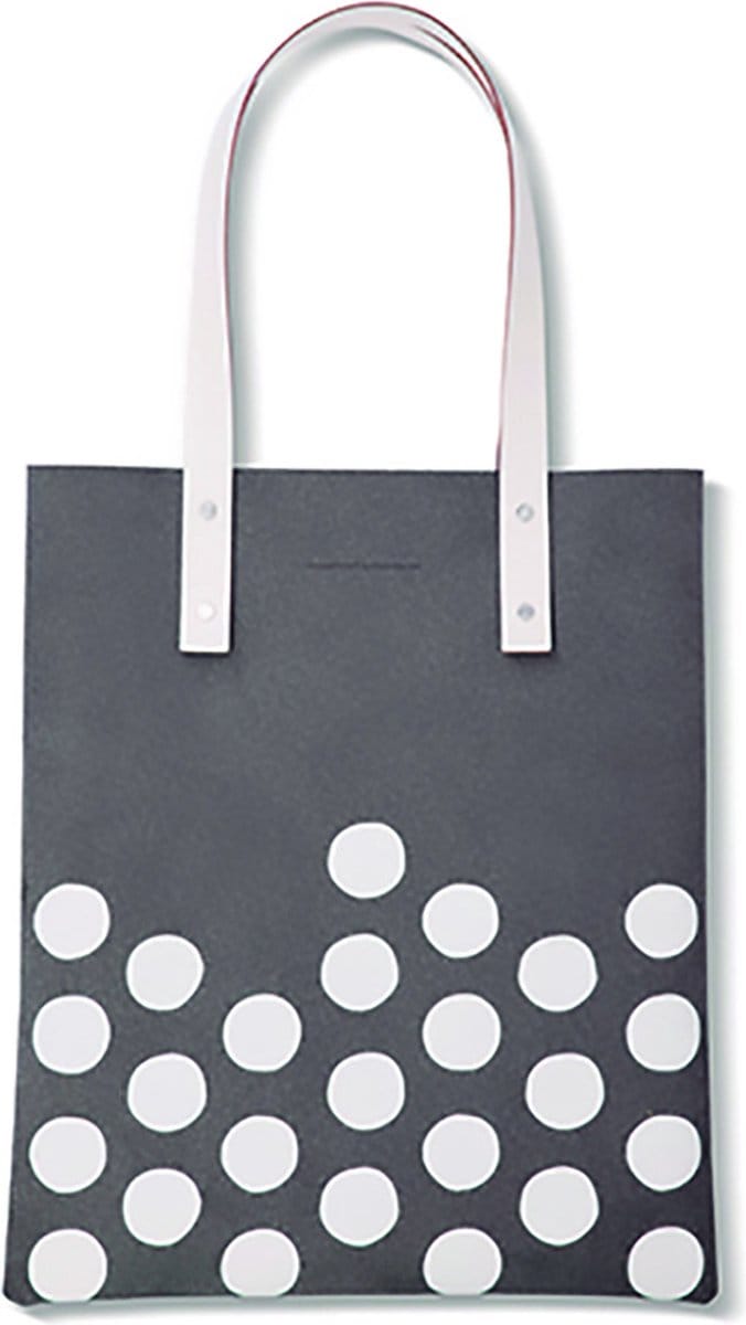 Vacavaliente - Tote Bag (by Paola Navone) - Gerecycled Leer - Grijs