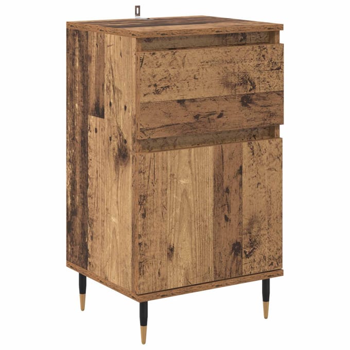 vidaXL Dressoir Oud Hout 40 x 35 x 70 cm Gemonteerd hout en ijzer