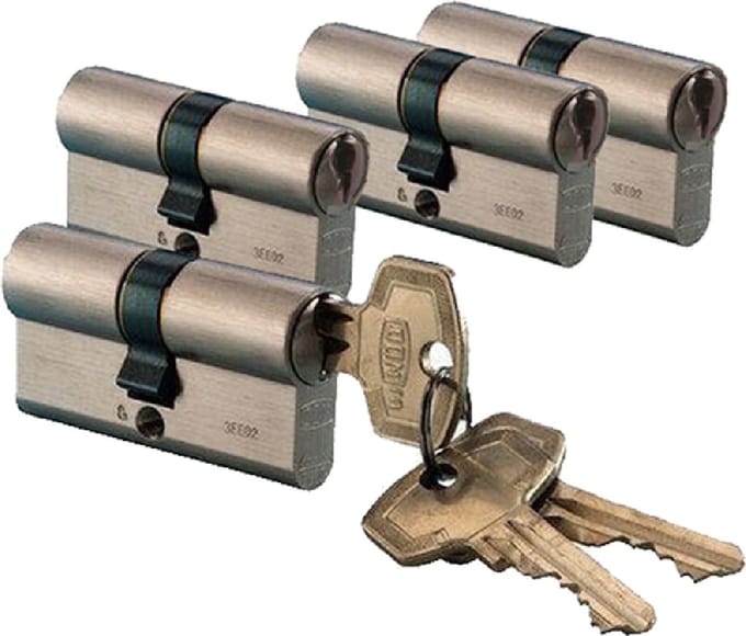 Dom Cilinder Skg Gelijksluitend 333RN-2 - 4 stuks