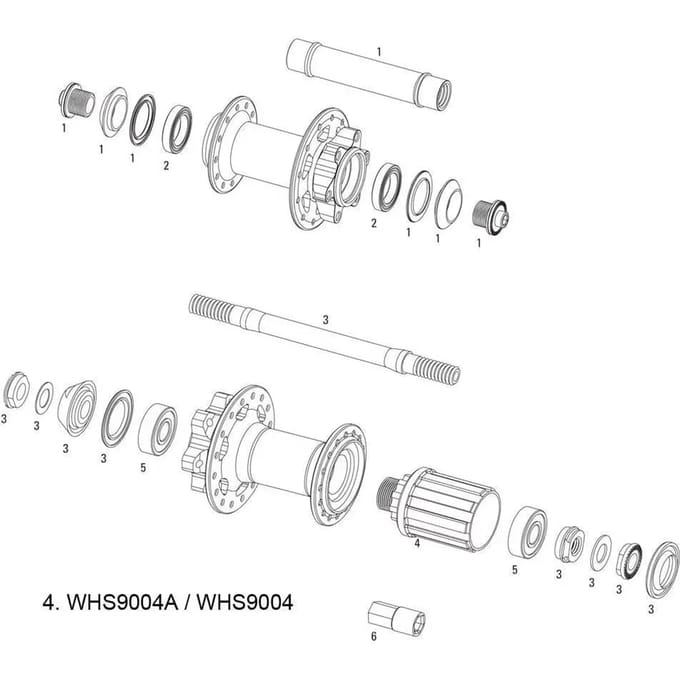Freewheel body kit Sram X-9