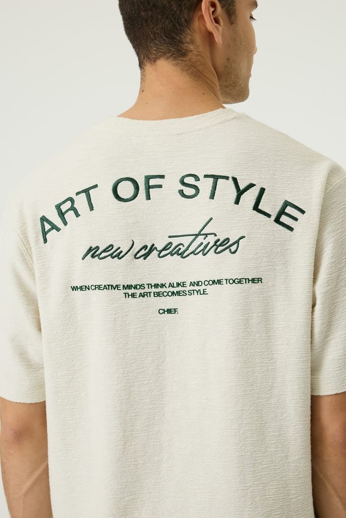 Chief t-shirt beige