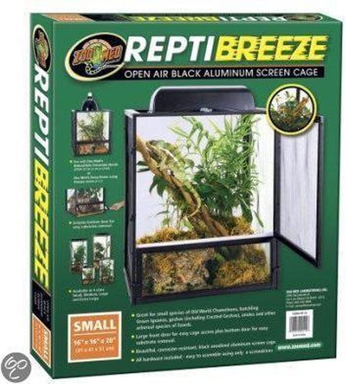 Zoo Med NanoBreeze Alum Screen Cage | 40 x 40 x 50CM