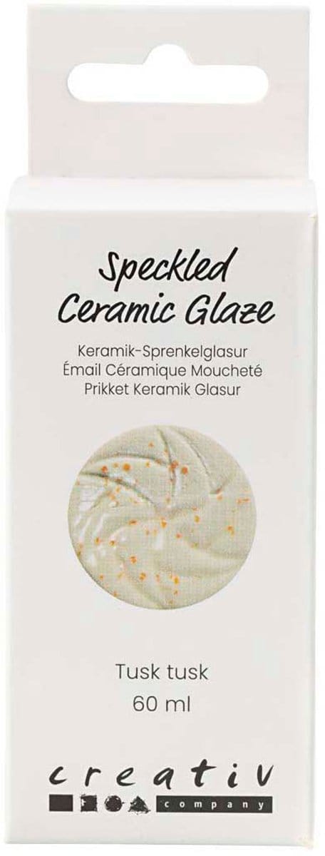 Creativ Company keramiek glazuur Tusk Tusk 60ml - glanzend spikkel effect.