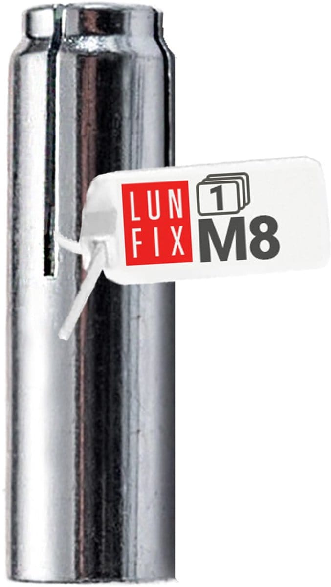 LUN FIX - M08 inslaganker + zware lastanker - stalen plug - verzinkt