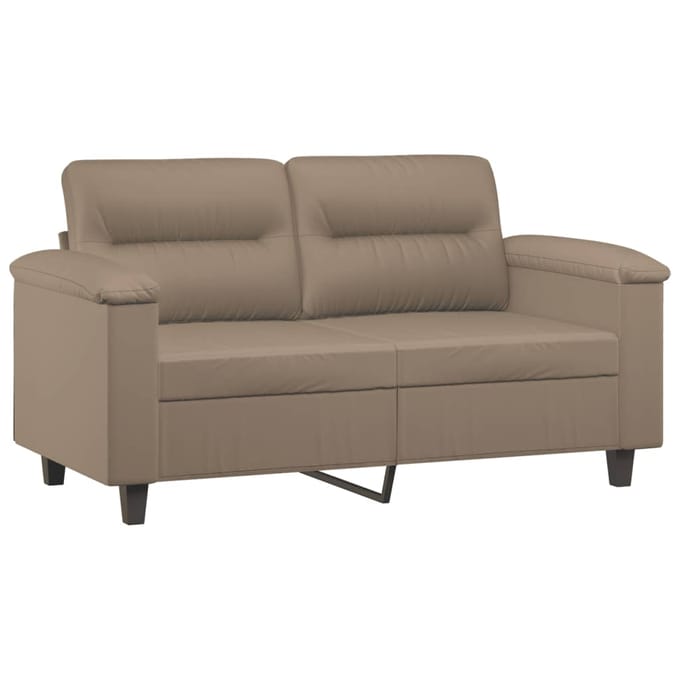vidaXL - 3-delige - Loungeset - met - kussens - kunstleer - cappuccino