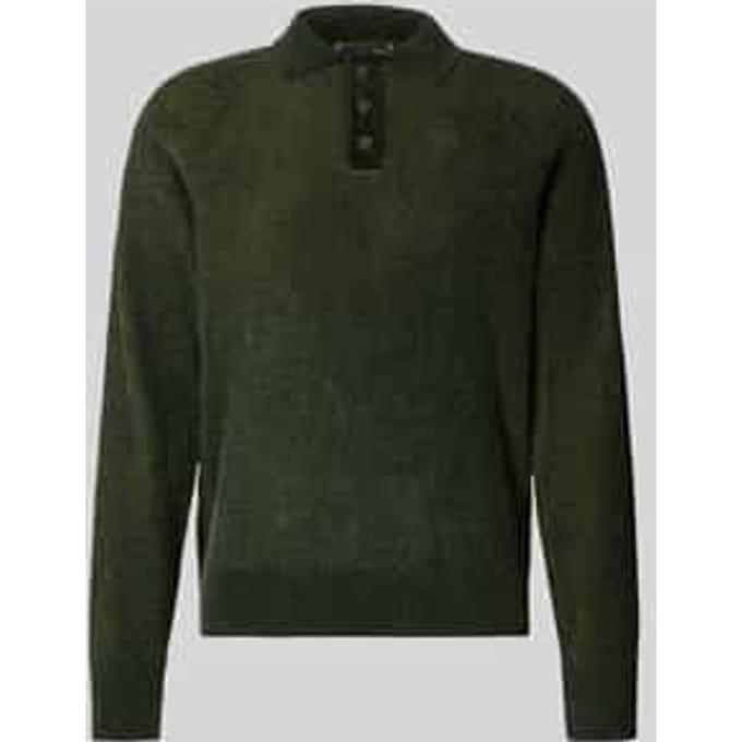 Gebreide pullover met polokraag