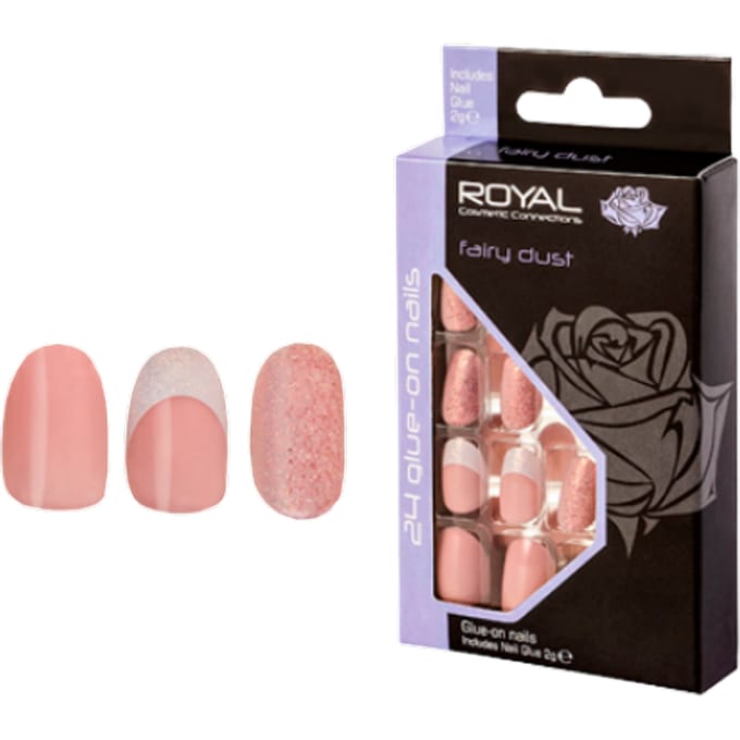 Koninklijke kunstnagels feeÃ«nstof - 24 stuks