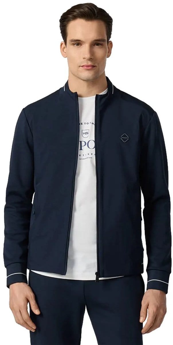 Hackett Hm5800114 Sweatshirt Met Rits Blauw M Man