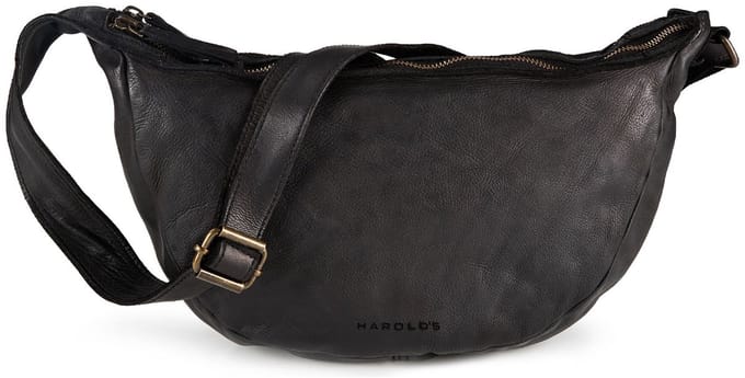 HAROLD'S schoudertas Submarine Pouch Twin Bag Black zwart
