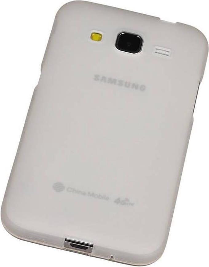 Samsung Galaxy Core Prime G360 TPU Hoesje Transparant Wit – Back Case Bumper Hoes Cover