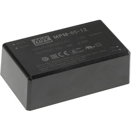 MEAN WELL MPM-65-48 AC/DC-printnetvoeding 48 V/DC 65.3 W