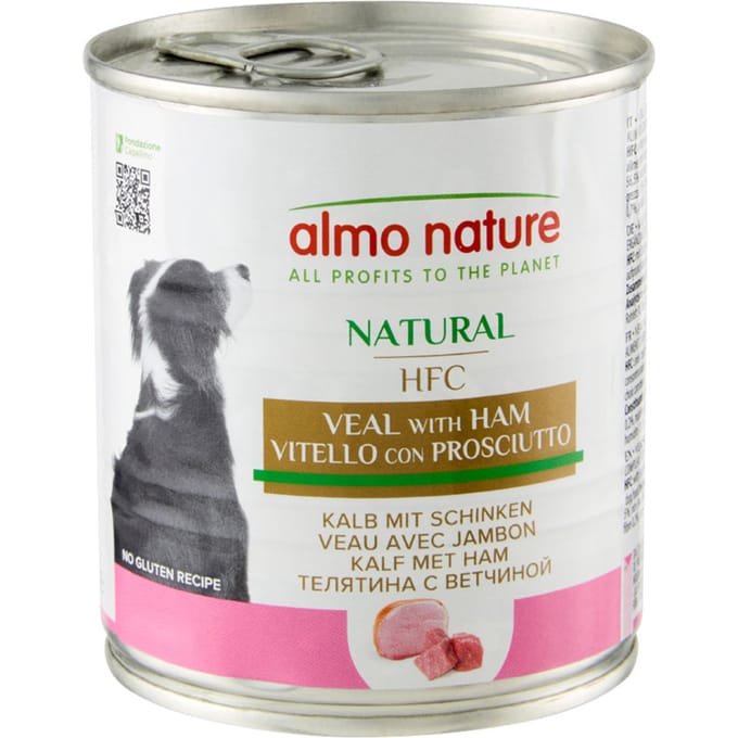 12x290g Kalf met ham Almo Nature Classic Hondenvoer