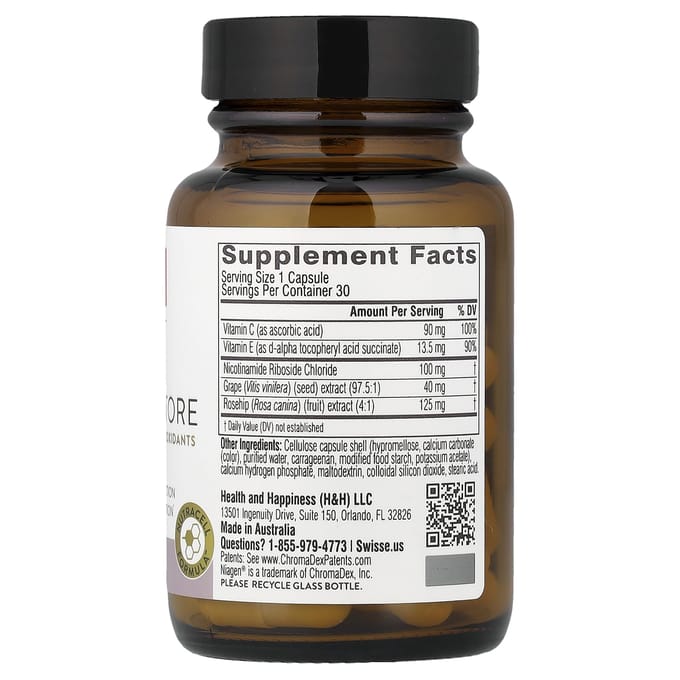 Swisse, NAD+ Beauty Restore, 30 Capsules
