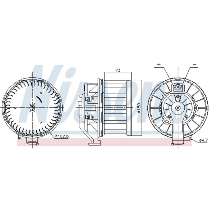 Binnenventilator NISSENS 87803